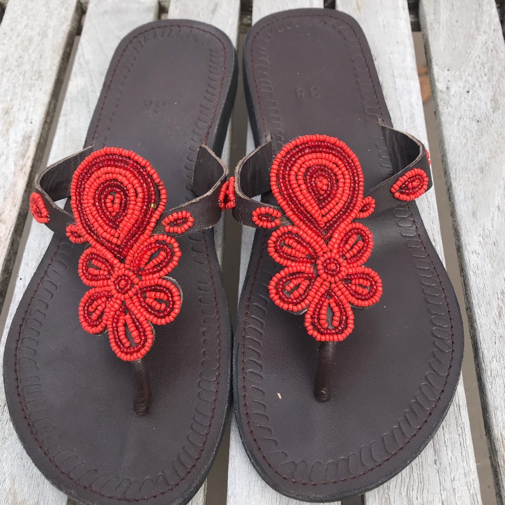 Handmade leather sandals